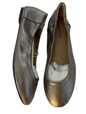 Amazon Essentials Belice Metallic Bronze Ballet Flats Sz 10 NEW